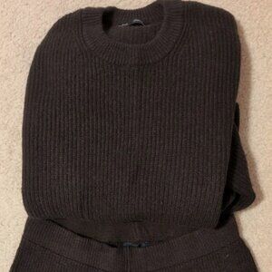 GAP CASHSOFT SHAKER STITCH PANTS SUIT TERRA BROWN Xtra SMALL